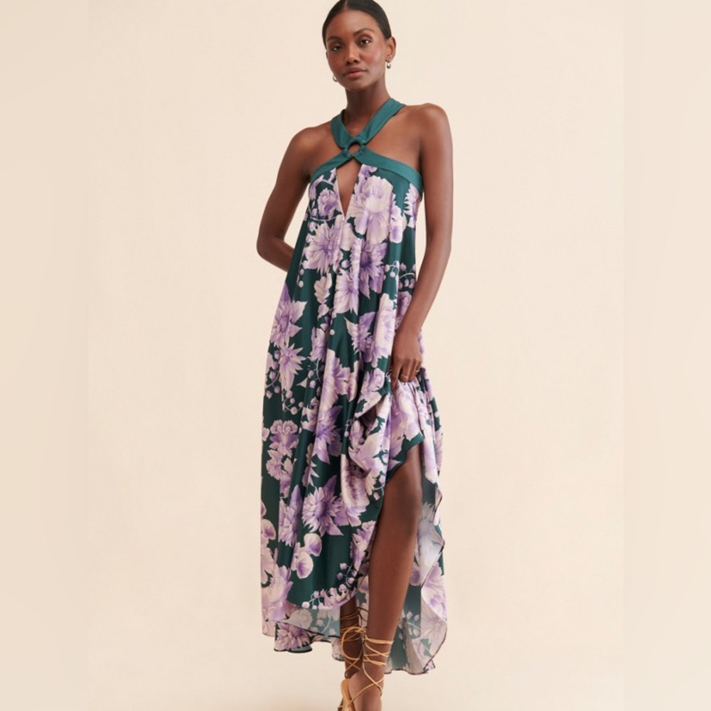 Arabella Printed Maxi Dress / Size S - Picture 4 of 11